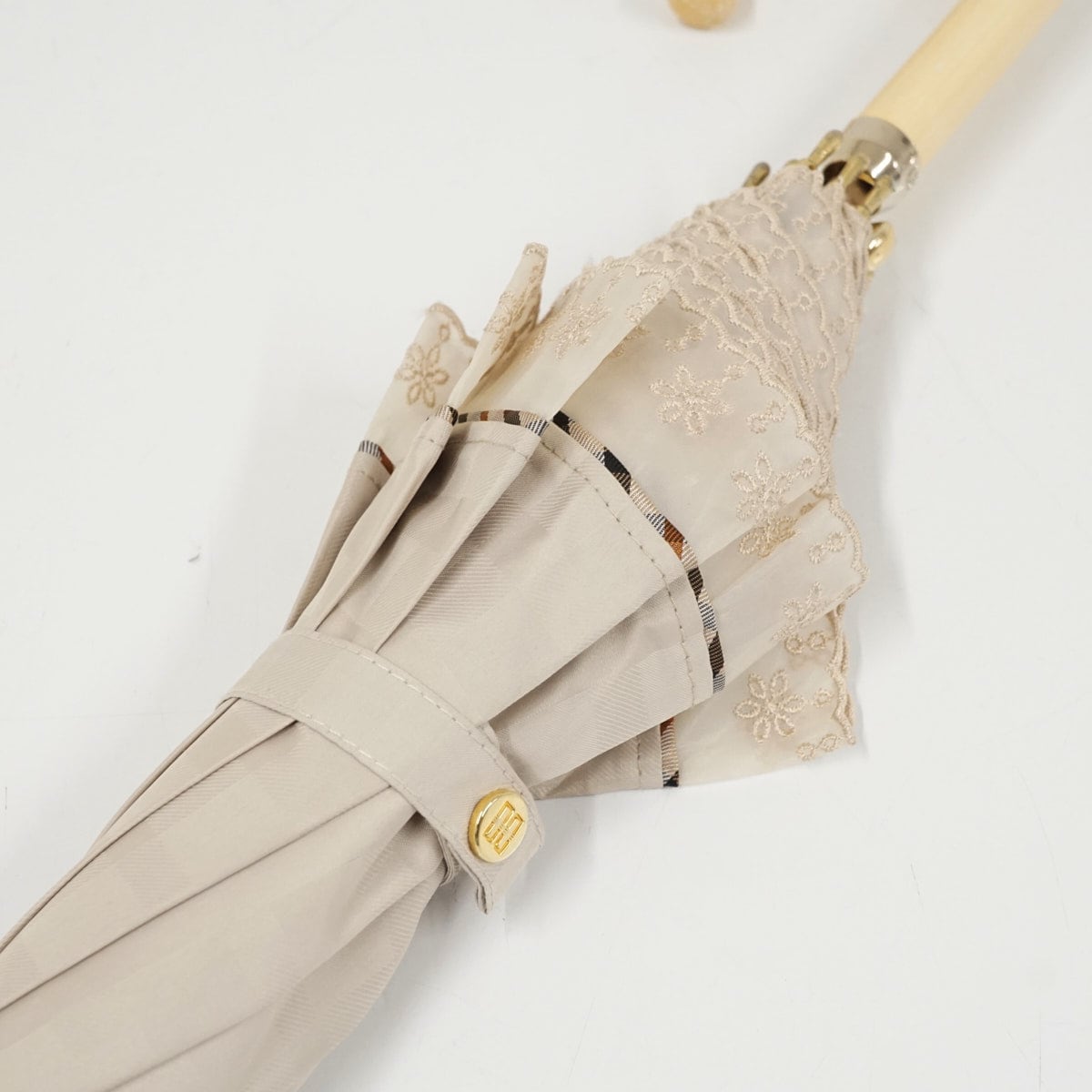 日傘 DAKS ダックス 晴雨兼用日傘 USED美品 ジャガードチェック