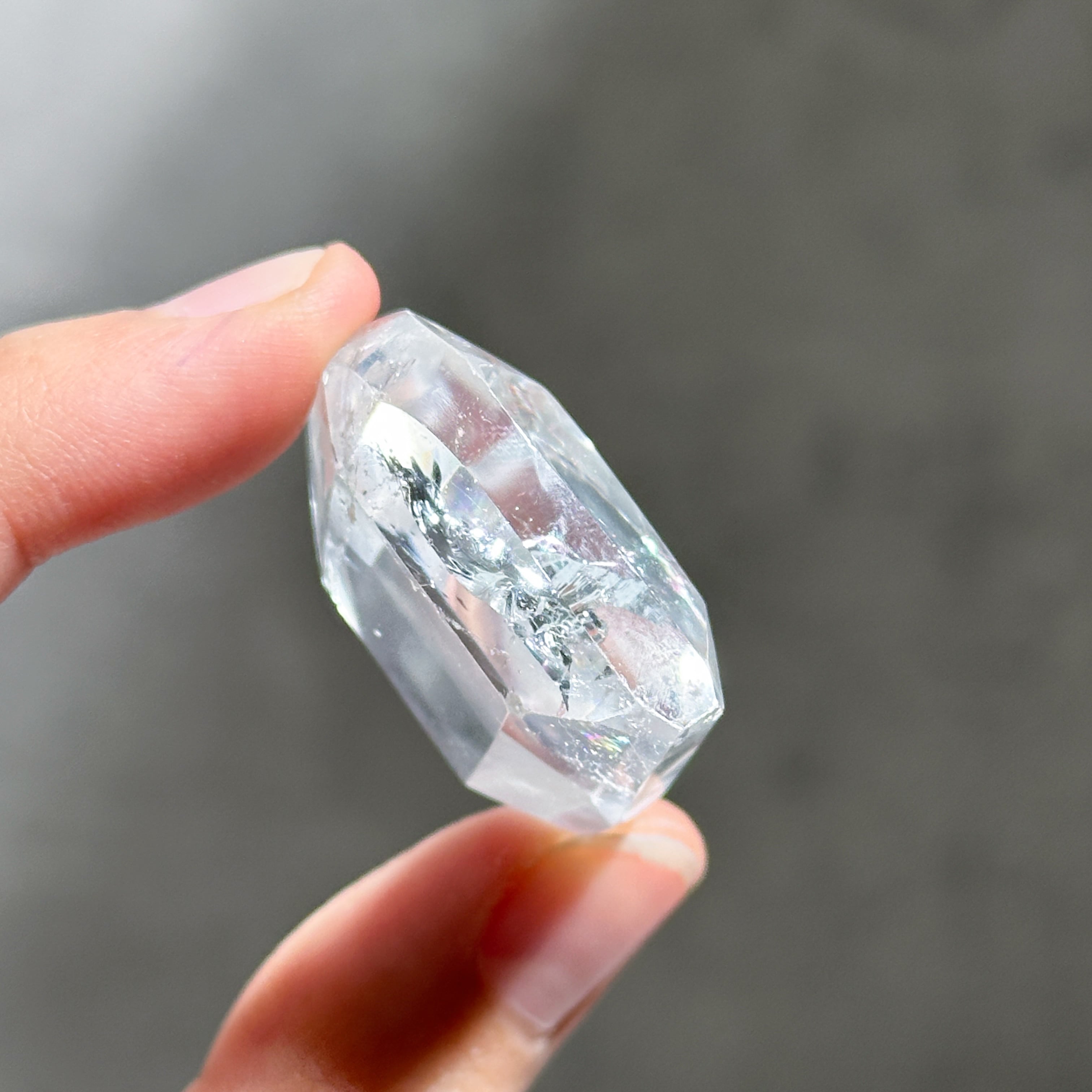 バイーア産レムリアンクォーツファセットハート03◇ Lemurian Quartz