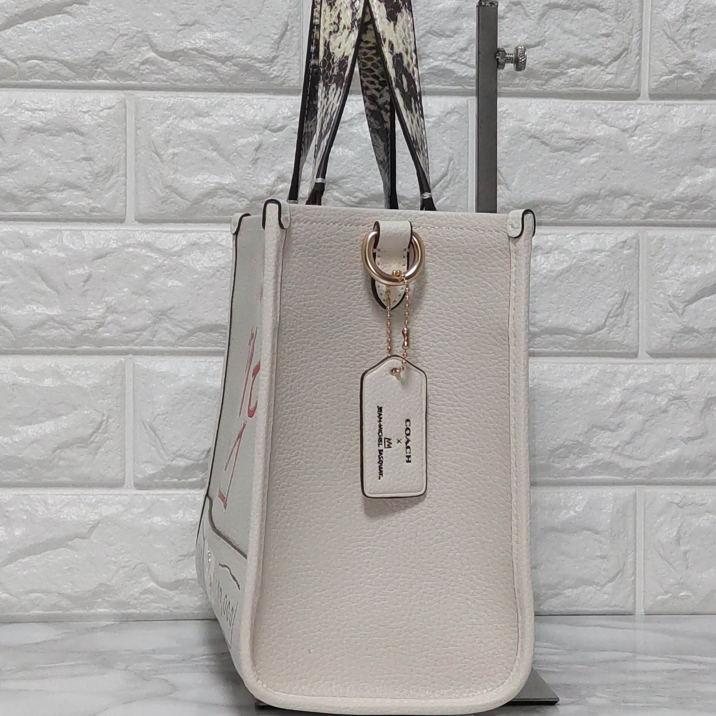 COACH✩バスキア すける コラボ ホワイト 3ウェイバッグ 