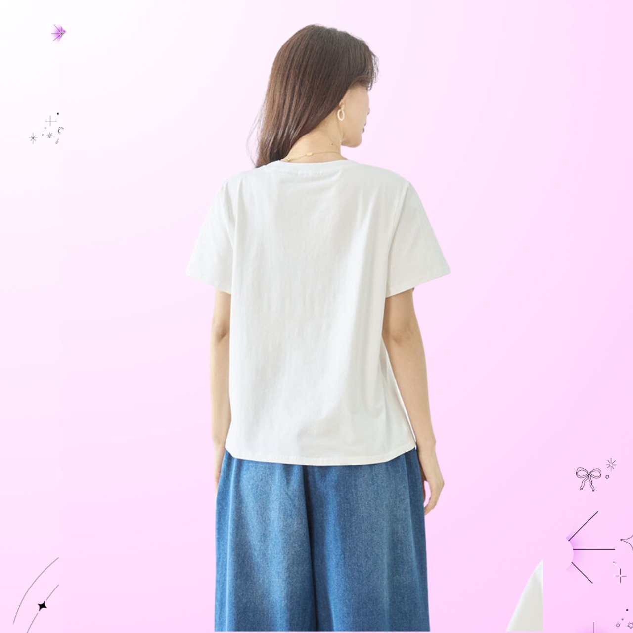 TRUBE プリントTシャツN12-1040ネコ【M~L】ホワイト