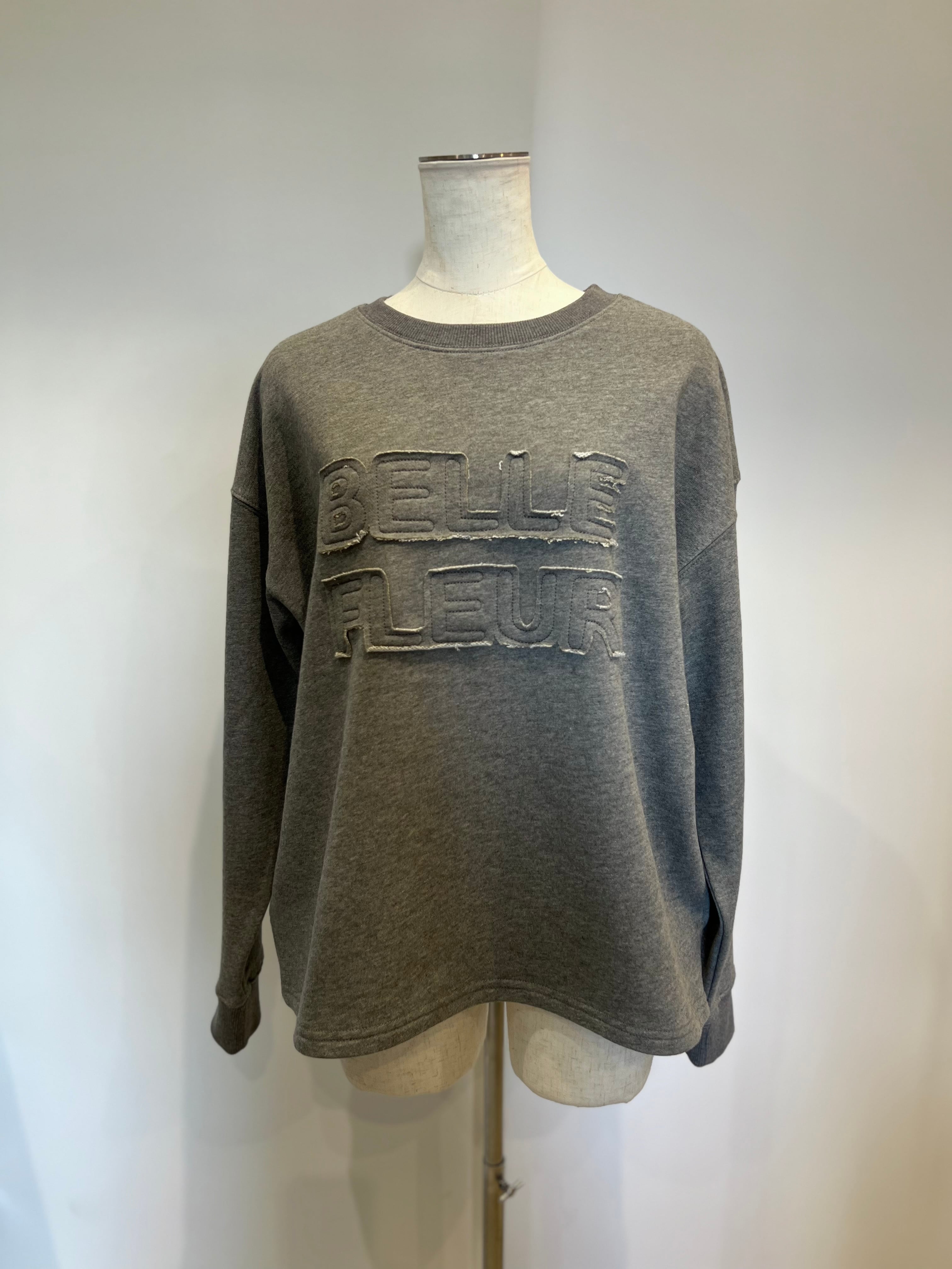 【SELECT】刺繍アップリケロゴトレーナー