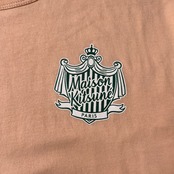 MAISON KITSUNE PARIS メゾンキツネ ×hotel olympia プリント 半袖Tシャツ M/コーラルピンク