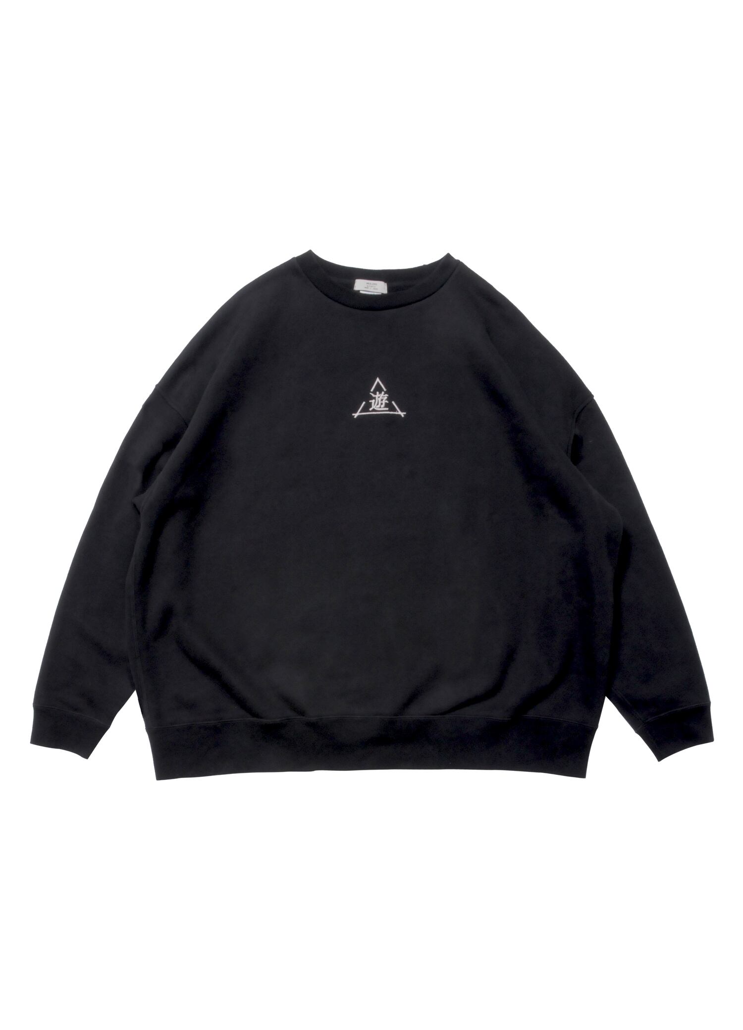 遊酔 刺繍 LOGO SWEAT [BLACK]