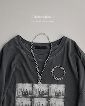 再販：【 2set 】『深海の静寂』『朝焼けの予感』 coin pearl necklace 2本セット ※8月限定color