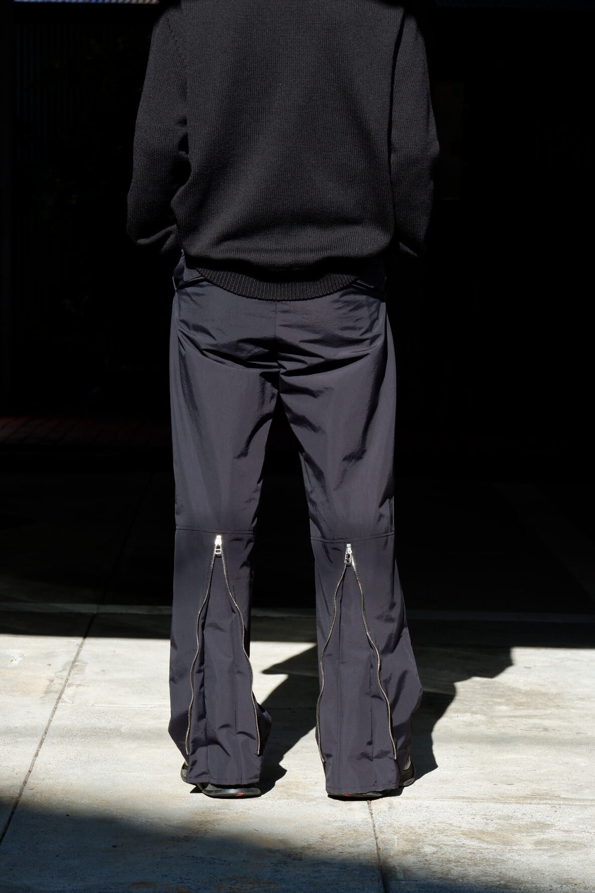 Call BACK ZIP TROUSERS (BLACK) | sieni -Online Store- Call BACK ZIP TROUSERS (BLACK) | sieni -Online Store-