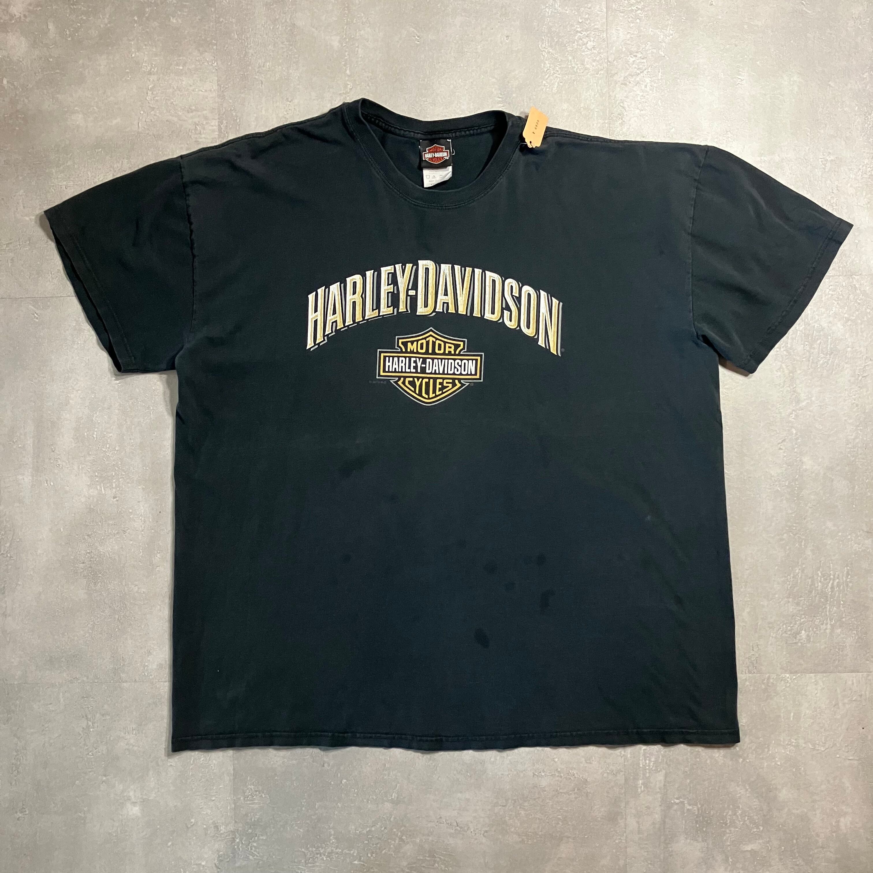 《XXXL size》Harley-Davidson ハーレーダビッドソン プリントTシャツ ブラック 両面プリント No.3665