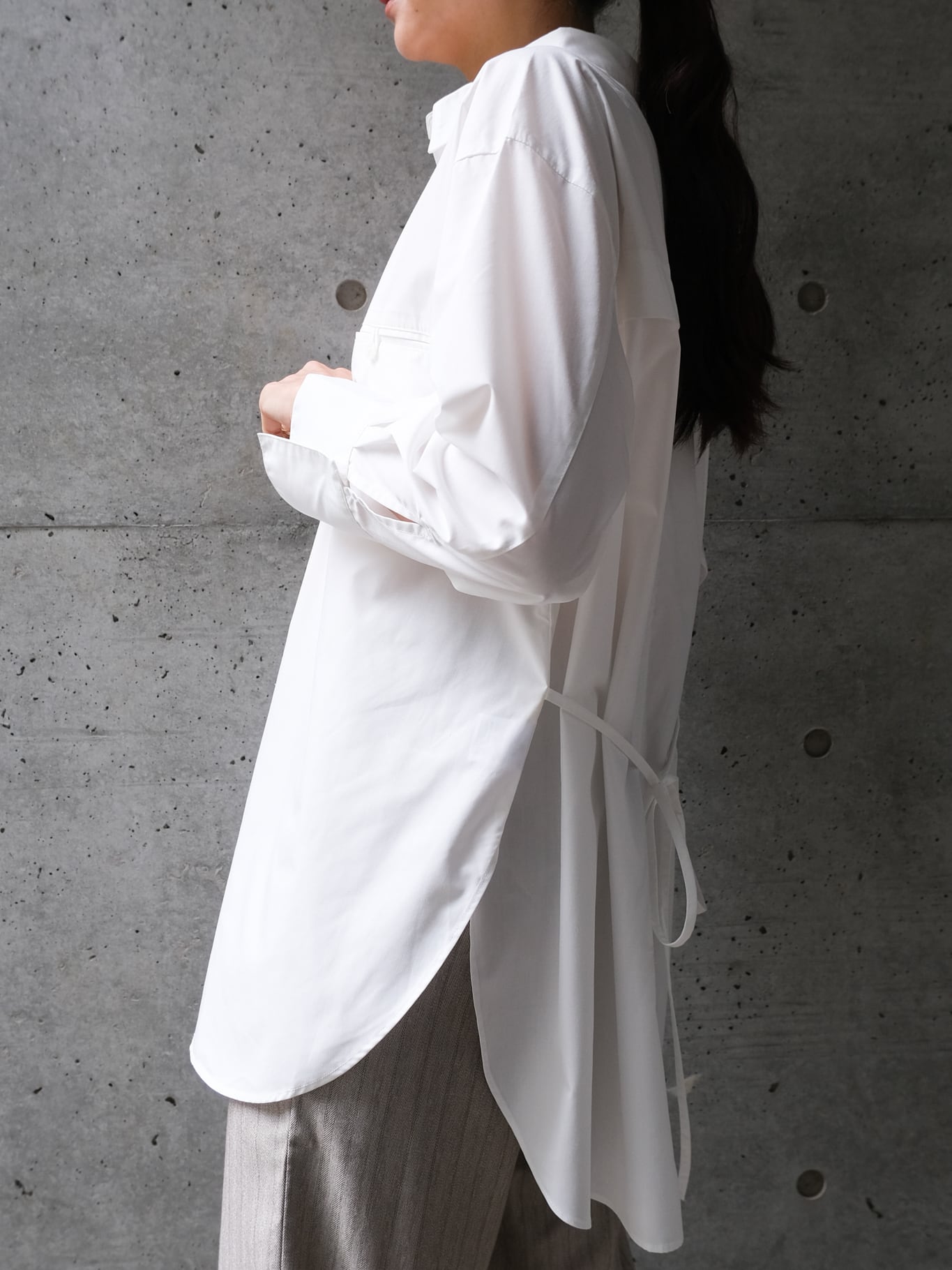 LONG SHIRT BLOUSE(ロングシャツブラウス)【5531262】select by Bab