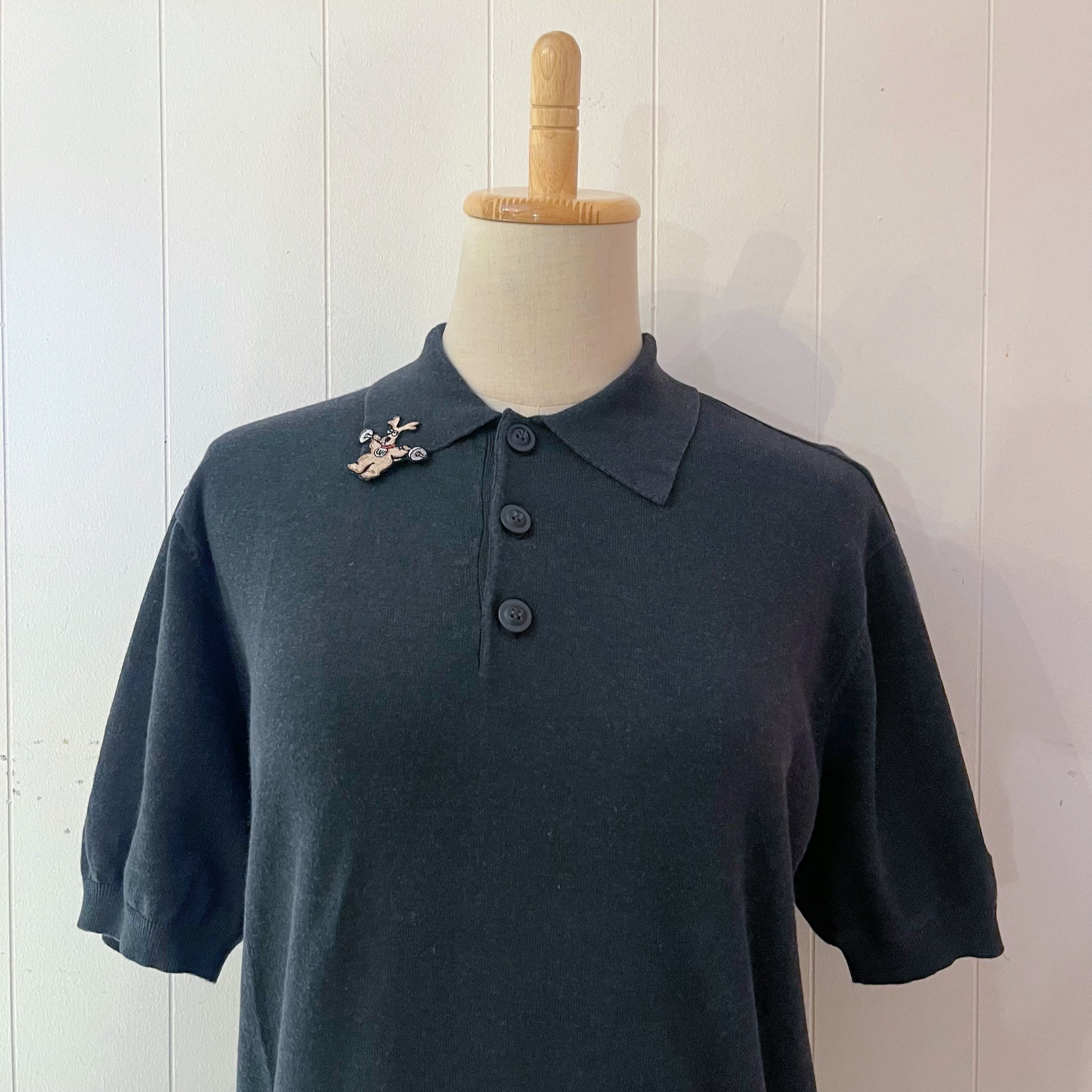 muscle building dog polo shirt