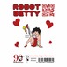 ROBOT BETTY（ロボットベティー）ステッカー「Ⅲ 赤ドレス：チャンピオンコラボ」