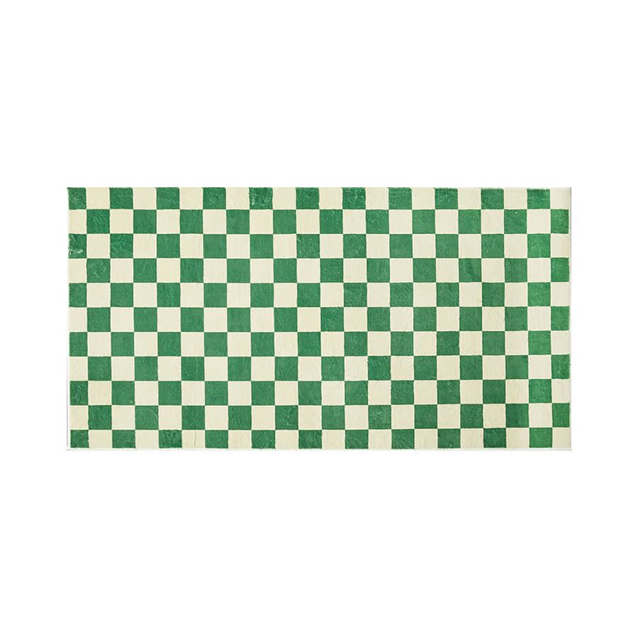 Vivid Green ふかふかミニラグ 80 x 160