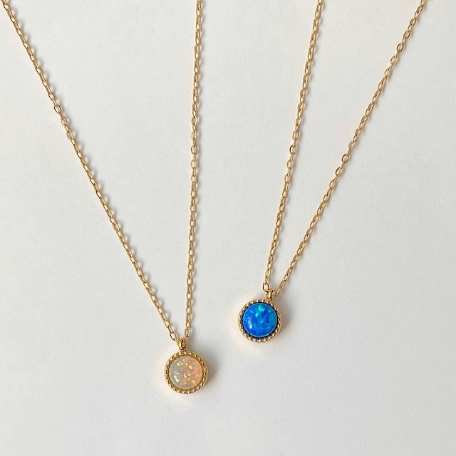 ラウンド オパール ネックレス  MN200