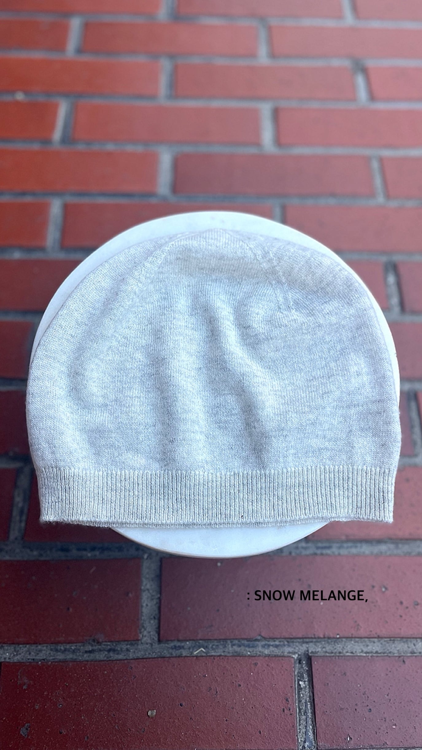 SOFIE D'HOORE -ARCHIE- 1ply hat rib border :SNOW MELANGE,