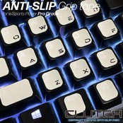 【CLUTCH Evo】グリップテープ【Anti-Slip Pad】ホワイト/WHITE 0.5mm ゲーミングマウス/ゲーミングキーボード用 吸水性 滑り止め プレカット キープリント