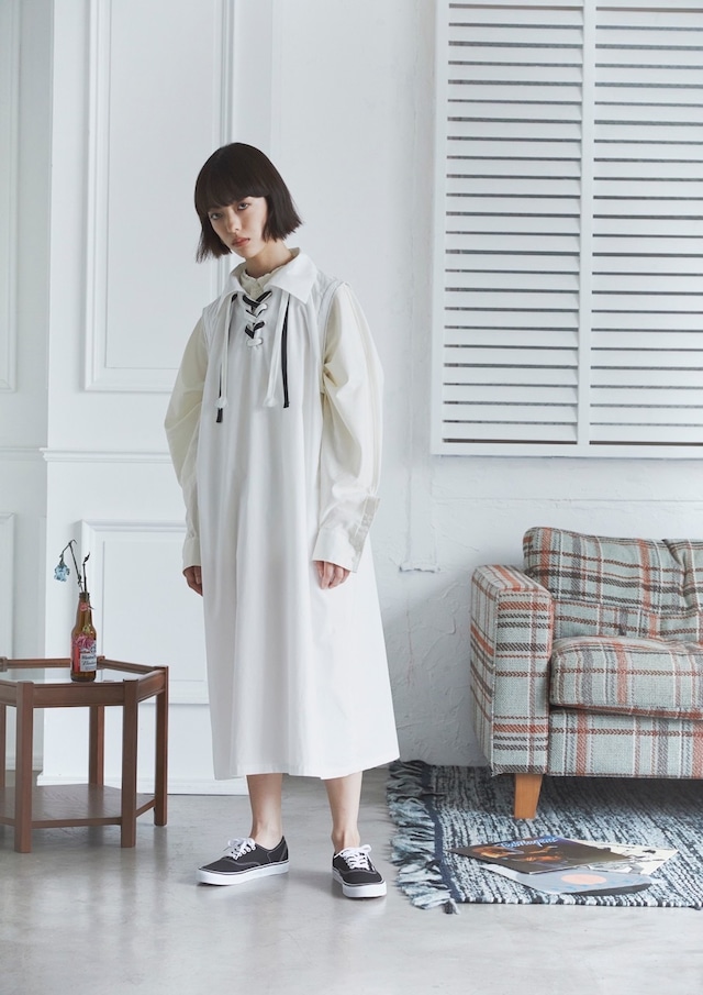 raiMu　Sneaker Shirt Dress 　White【RA-23SS3-10-F-WH】