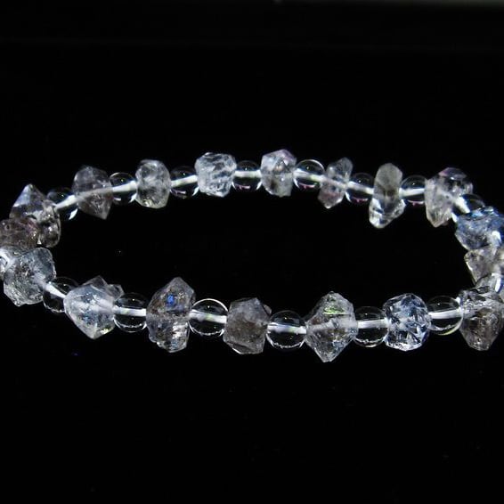 オイルインクォーツ ブレスレット 石油入り水晶 ブレス 一点物 メール便可 [M便 1/10] 111-33564