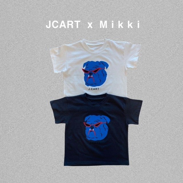 【取寄】mikki｜bulldog tee｜ブルドッグT｜S-JL｜kids&jr｜26 spring