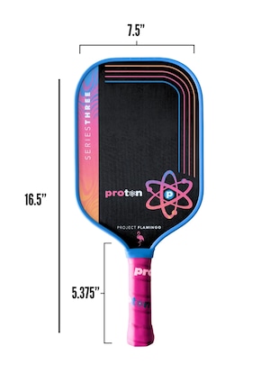 プロトン シリーズ3 ピックルボールパドル プロジェクトフラミンゴ PROTON Series Three- Project Flamingo Pink 15mm ピックル
