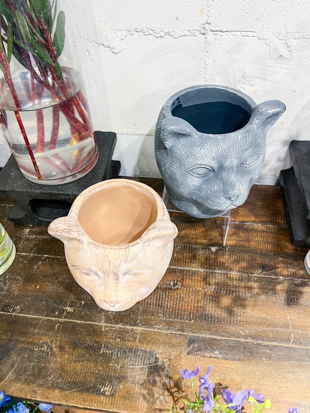 ネコの植木鉢