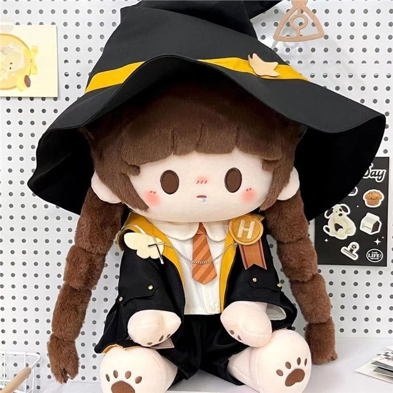 40cmぬいぐるみ用 魔法学院風 シャツ＋パンツ＋リボンタイ＋帽子＋