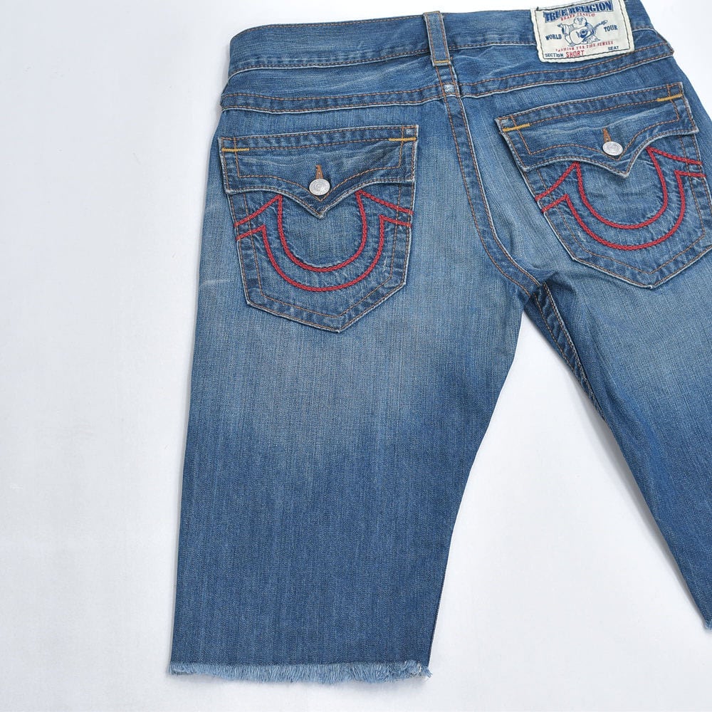 00s～ USA製 True Religion トゥルーレリジョン カットオフ デザイン