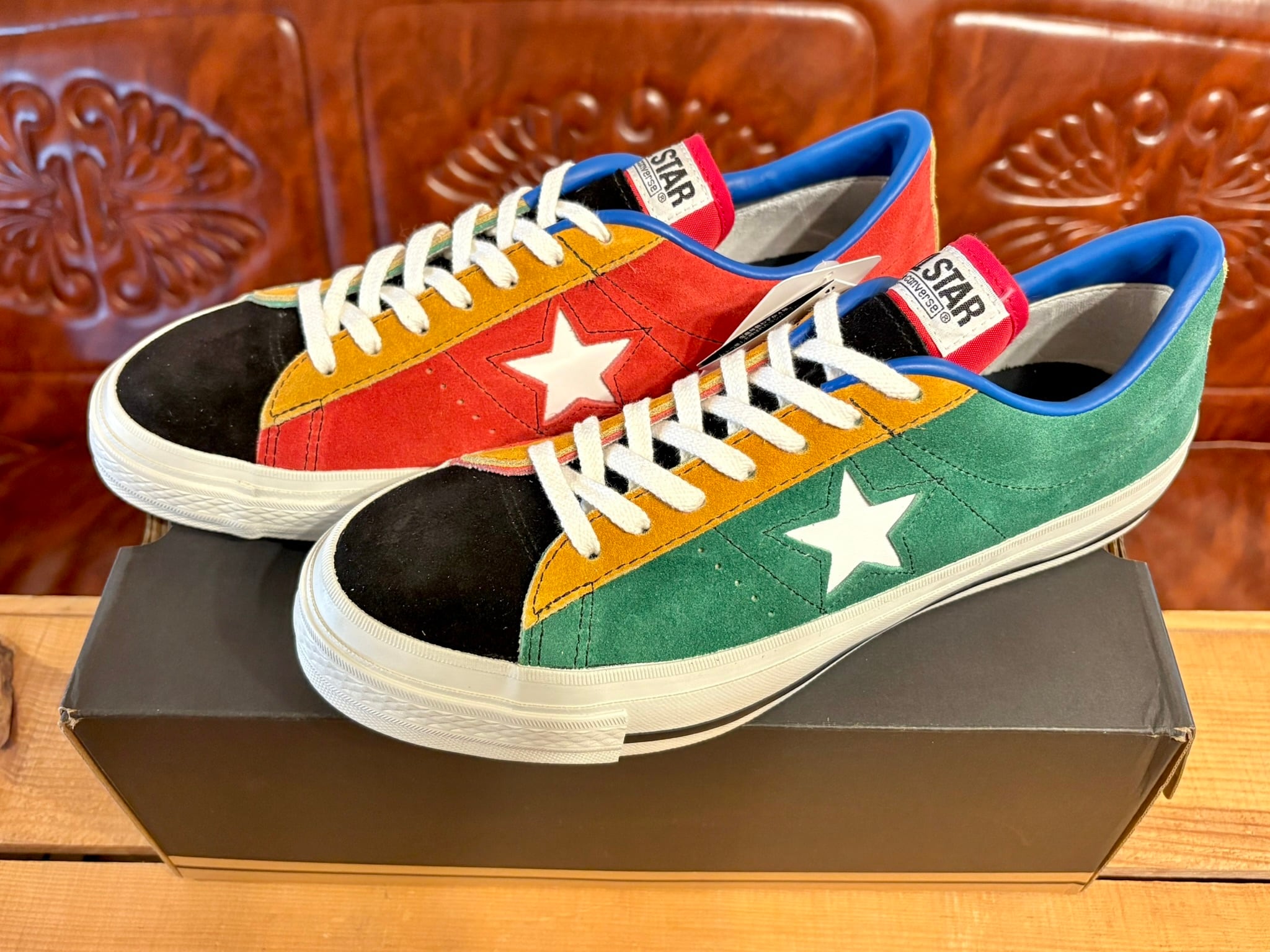 converse(コンバース) ONE STAR CC SUEDE(ワンスター スエード)マルチ 赤/緑/黄色 8.5 27cm 257