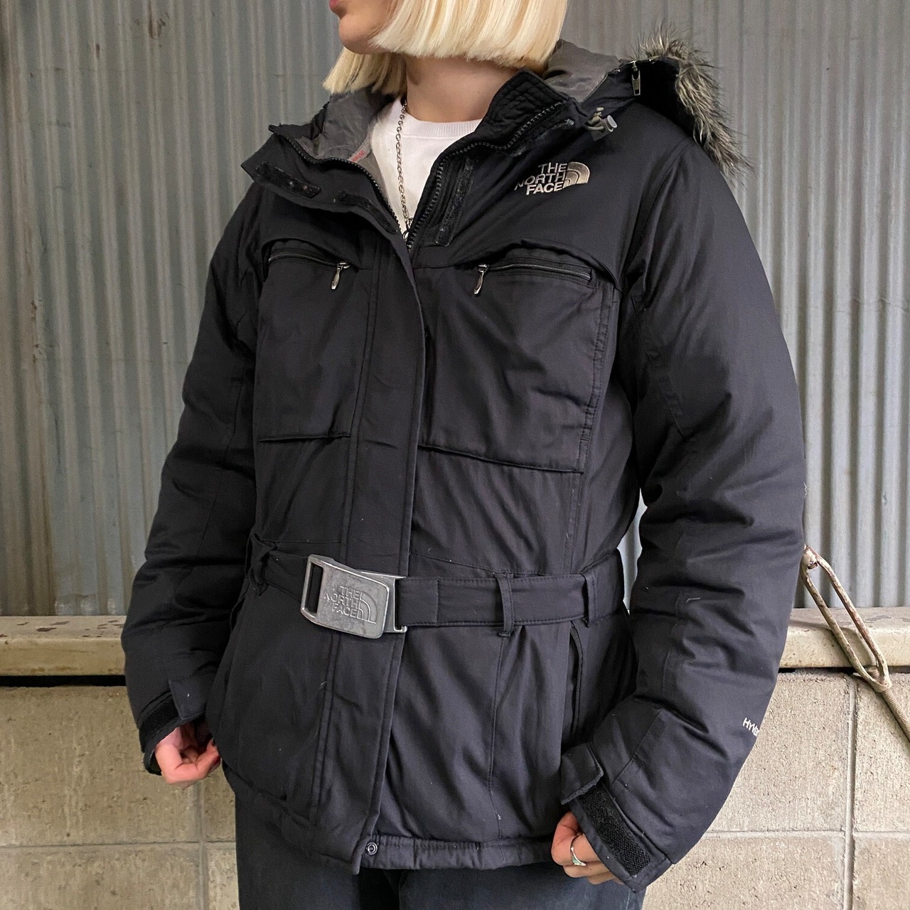 THE NORTH FACE ザノースフェイス HYVENT フェイクファー ダウンコート 