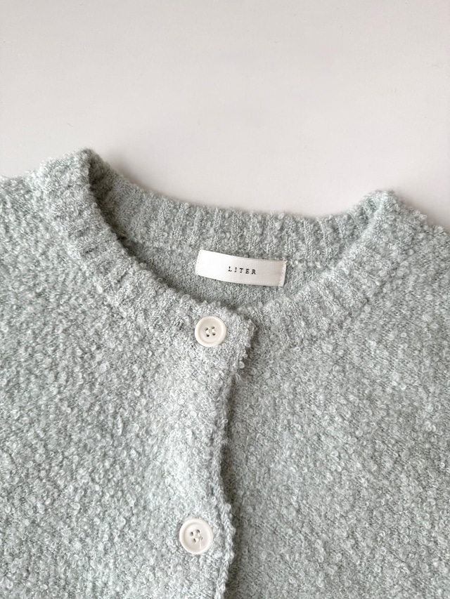 (予約) LITER / Bene alpaca boucle cardigan 2color