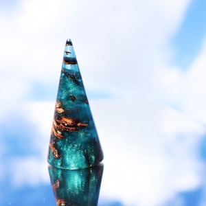 pinecorn & resin リングスタンド　Light Blue