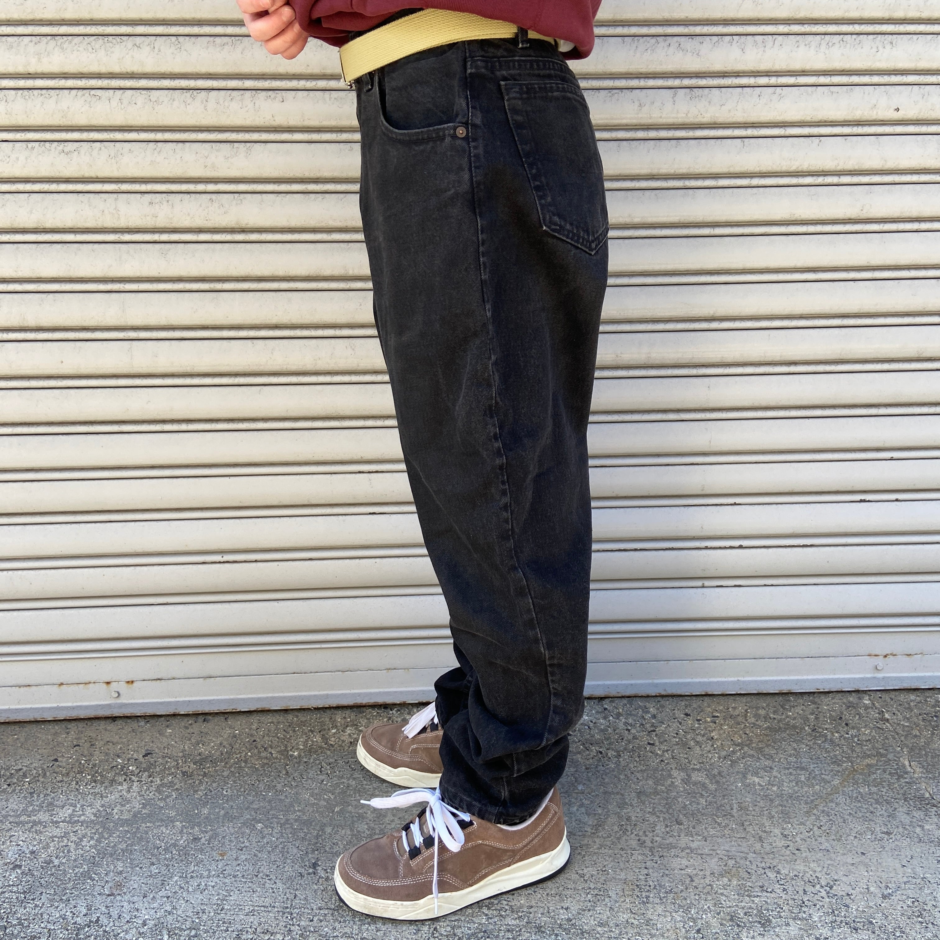 90s USA製 Levi's 560 ブラックデニムテーパードパンツ W33 | 古着屋 Uan