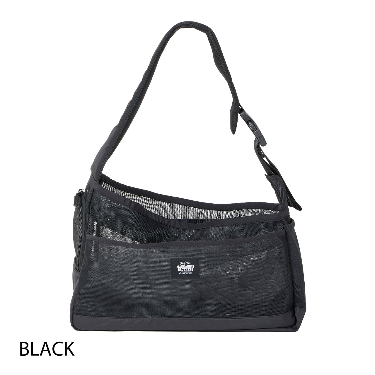 MANDARINE BROTHERS メッシュショルダーバッグ M ブラック MESH SHOULDER BAG Lサイズ メッシュショルダーバッグ | MANDARINE