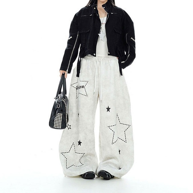 ダッシュラインスターミックススウェットパンツ 2col   R02862