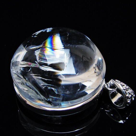 アイリスクォーツ 水晶 ペンダント 虹入り 一点物 おまかせ便 112-12415