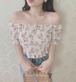 Flower Shearing Tops ~ivory~