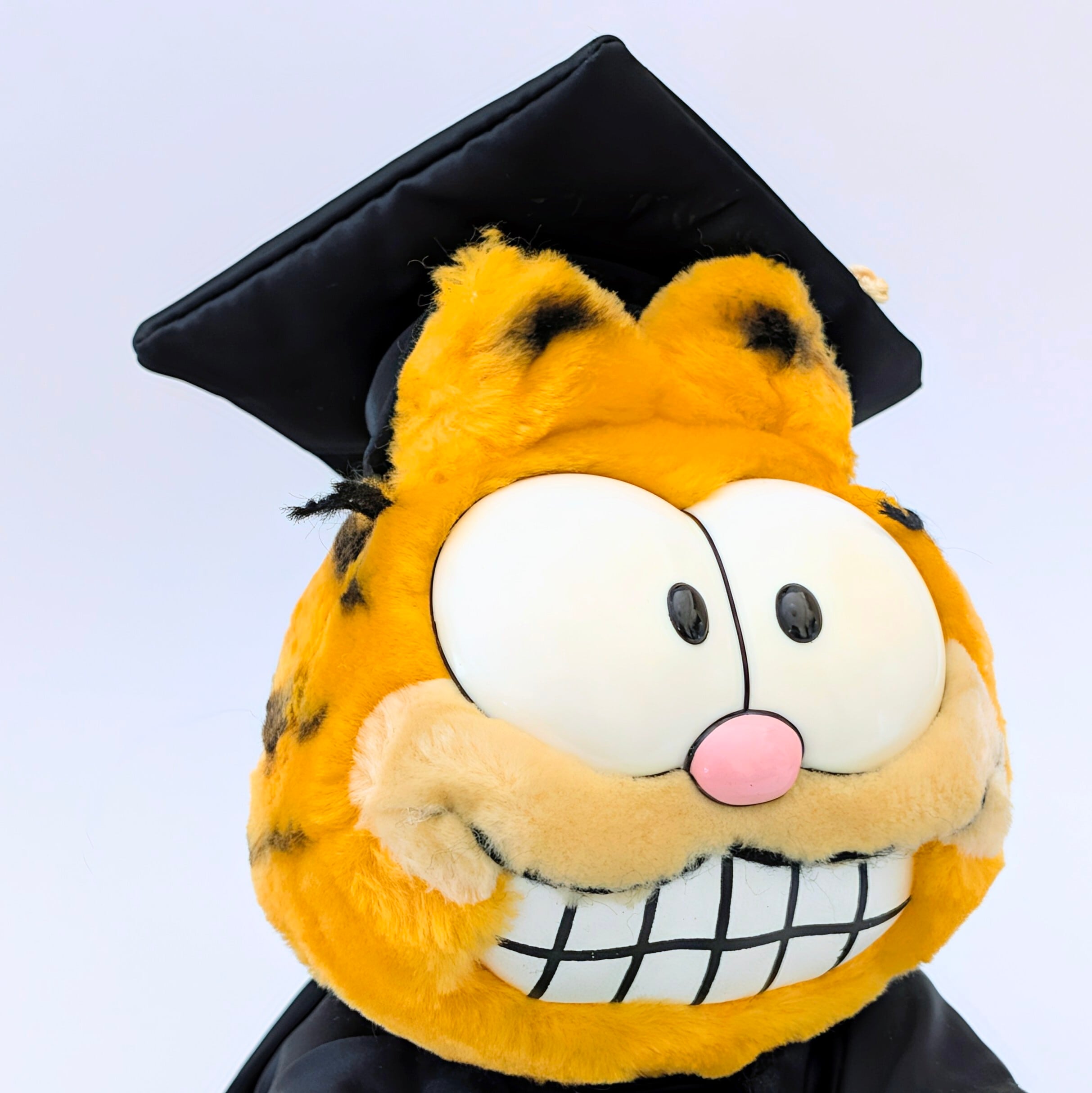 ☆ VINTAGE 1980年代初期 ☆【 Garfield ( ガーフィールド ) 】『 GARFIELD WORLDLY GRAD 卒業式ガーフィールド ワールドリー グラッド』Look out world! / ぬいぐるみ / プラッシュ / plush / 1980年代年製 〚アメリカン雑貨 アメトイ〛