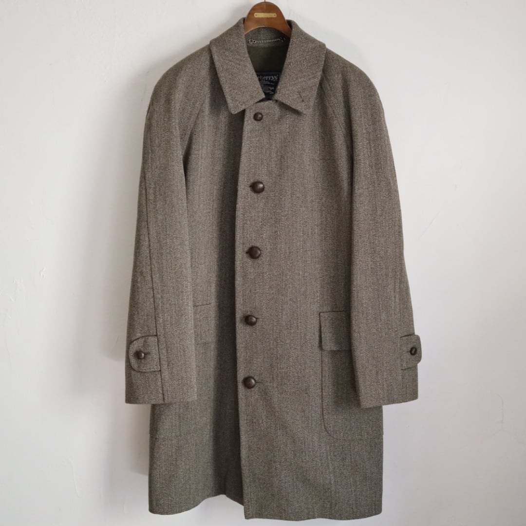 90s Vintage Burberrys Wool Balmacaan Half Coat【珍品】