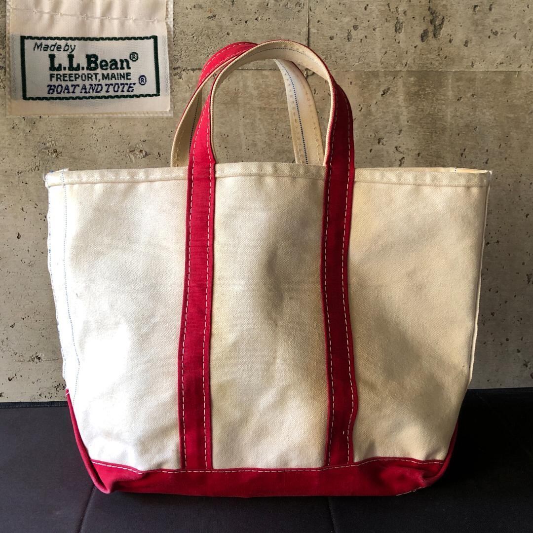 カラーNavy80s L.L.Bean 2色タグ BOAT AND TOTE BAG - トートバッグ