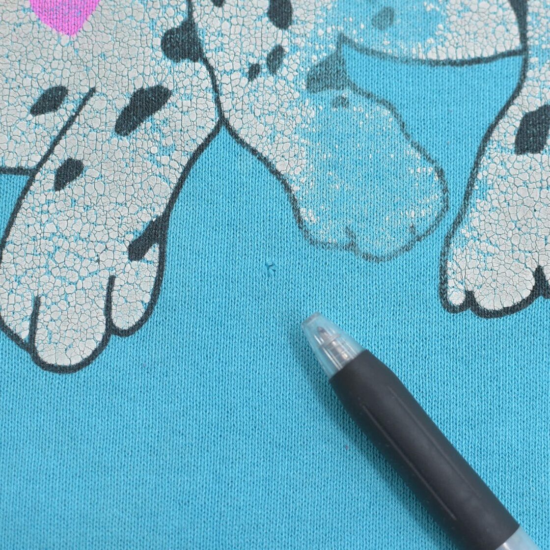 80s FRUIT OF THE LOOM ダルメシアン ドッグプリントスウェット