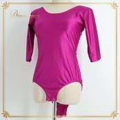 バレエ 衣装 レオタード パープル系 チャコット Chacott 無地 シンプル レッスン 練習 ストレッチ 伸縮 紫 明るい トップス 鮮やか 光沢 日本製 社交ダンス 上品 かわいい ダンス衣装 ステージ衣装