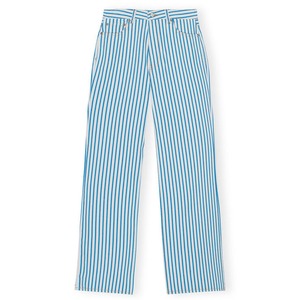 GANNI　STRIPED MAGNY JEANS　BRIGHT WHITE