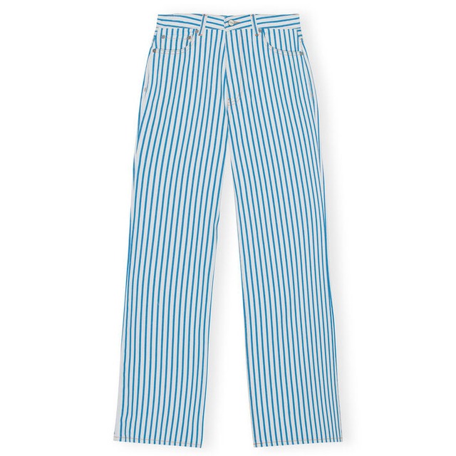 GANNI　STRIPED MAGNY JEANS　BRIGHT WHITE