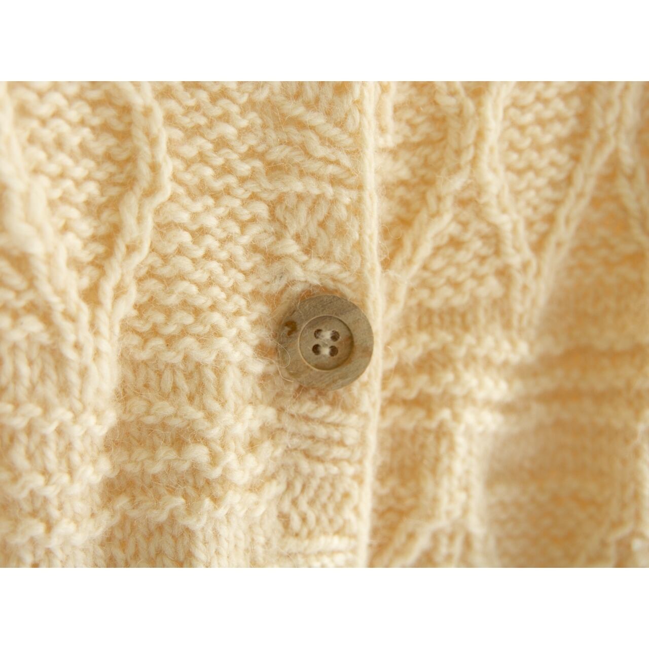 【GRIGORPOPULOS PETROS】Made in Greece 70-80's Wool Hand Knit Cardigan(ギリシャ製 ハンドニットウールカーディガン)