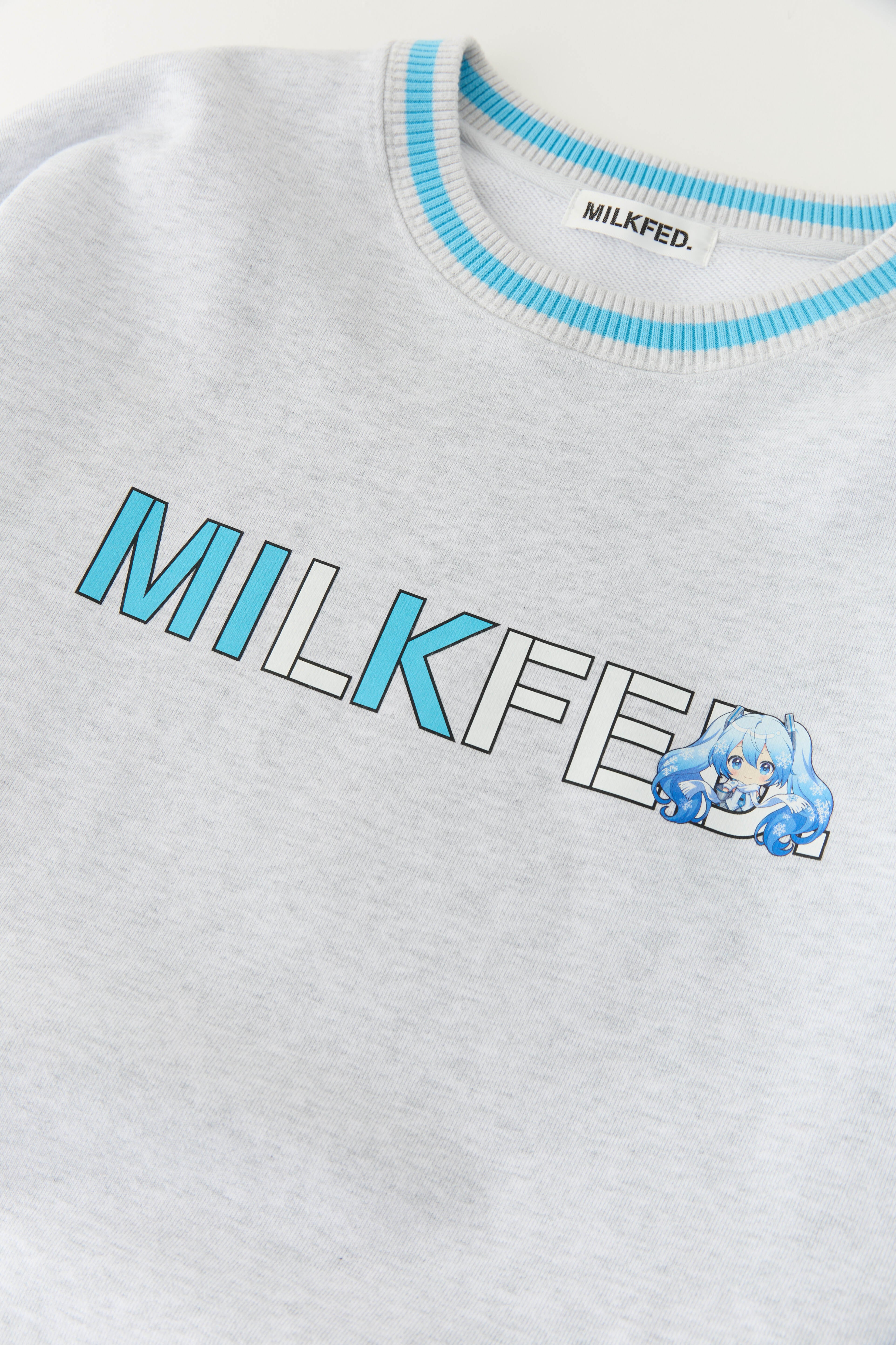MILKFED.」×「雪ミク スカイタウン」オーバーサイズスウェット | 雪