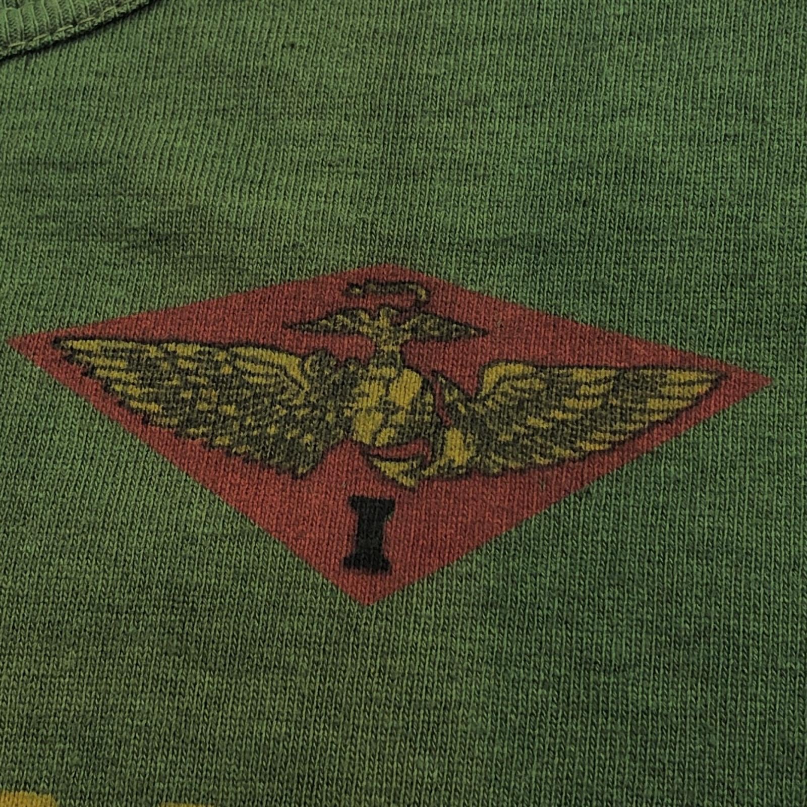 UNKNOWN 60年代 USMC 1st MAW MARINE AIRCRAFT WING ラグランスリーブ