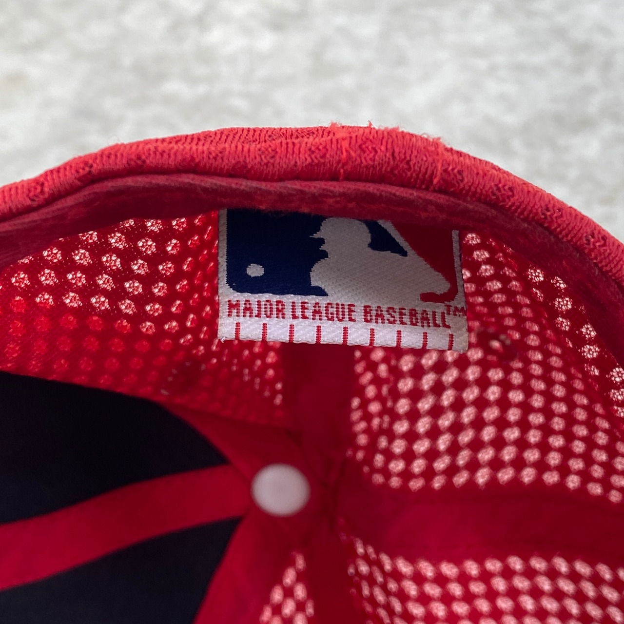 00s MLB OFFICIAL NEW YORK YANKEES DOUBLE MESH CAP - RED
