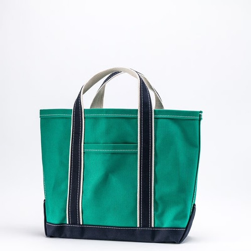 WORKERS Deluxe Pocket Tote Bag/ Green x Navy Handle/Short