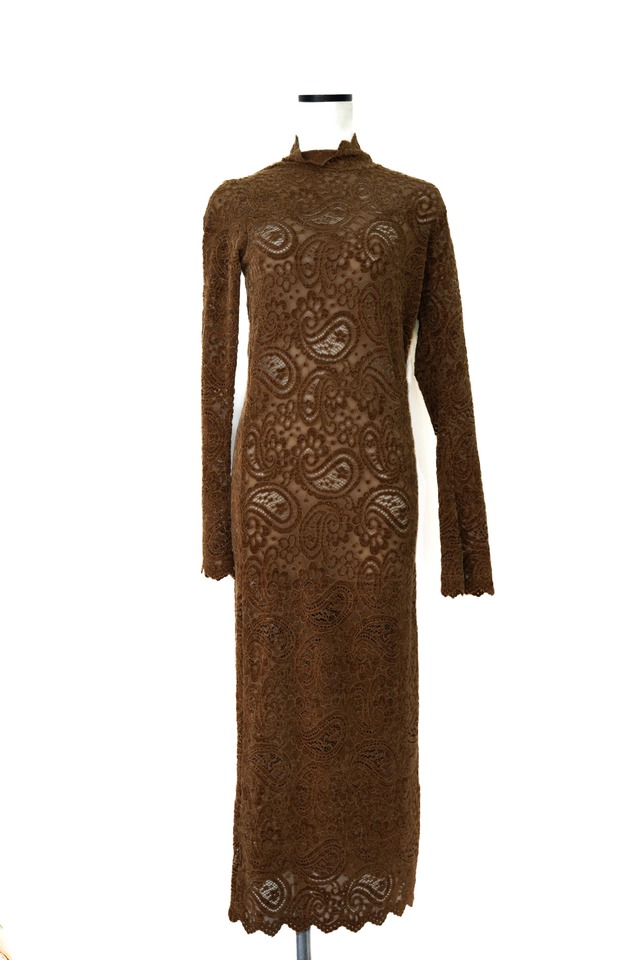 Nora Lily elle  /Fit Silhouette Lace One-piece-Brown