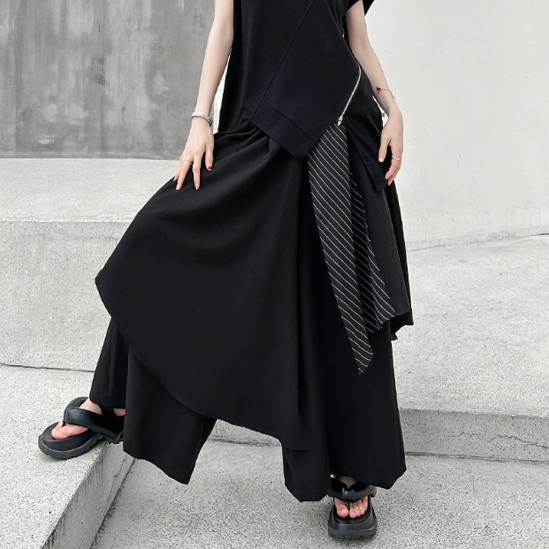 アシメントリー袴パンツ PT0201 | Style Sombre(スタイルサムバ アシメントリー袴パンツ PT0201 | Style Sombre(スタイルサムバ