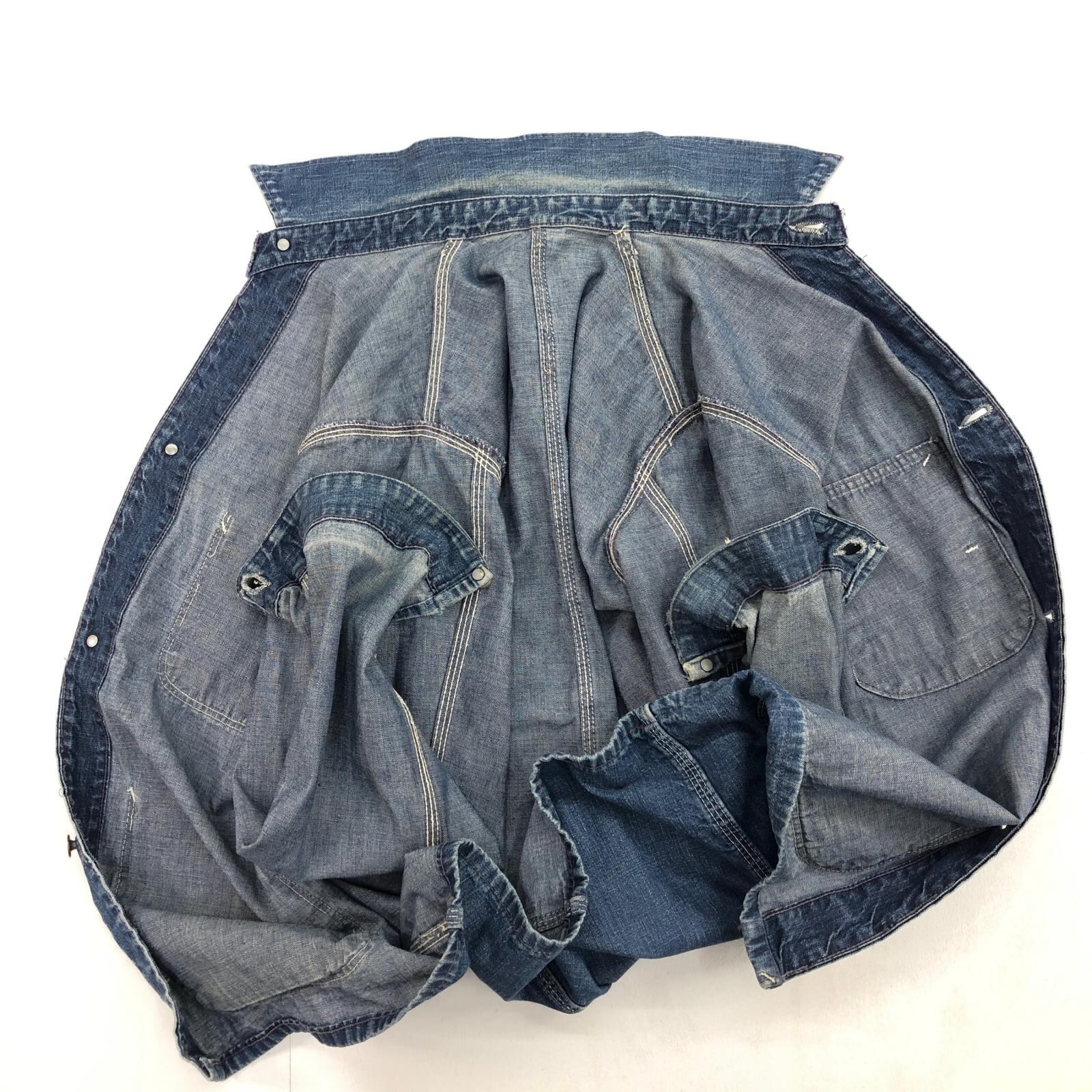 t*r様 古着 50-60年代 Unknown デニム ワークジャケット カバー 50's 60's UNKNOWN デニムカバーオール SANFORIZED ワークジャケット