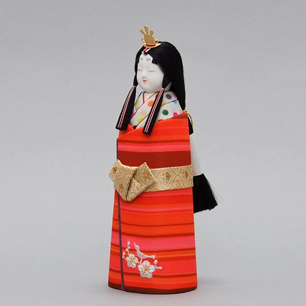 江戸木目込雛人形セット彩の衣 桃の香（もものか）立ち雛 | 太陽漆器
