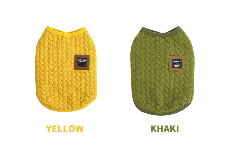 【SALE】 quilting vest 2color S ~ 2XL / 犬服 秋冬 新作 ドッグウェア キルティング フリース トップス 可愛い 犬の服 暖かい 袖なし アウター ペット わんこ服 小型犬 中型犬 猫 outer29